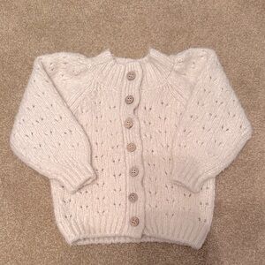 Rylee + Cru Cream Button-Up Cardigan